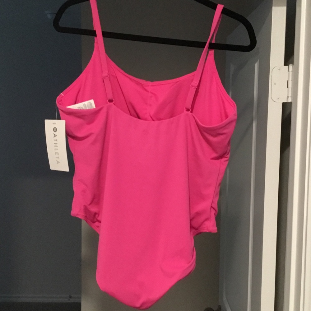 Athleta Vibrant Pink One Piece Swimsuit